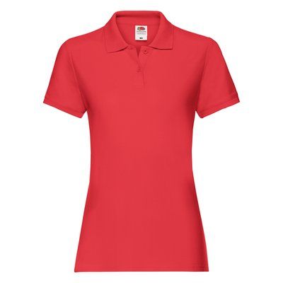 Polo premium mujer algodón Red XL