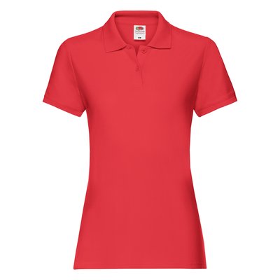 Polo premium mujer algodón Rojo XL