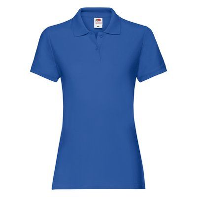 Polo premium mujer algodón Royal Blue S