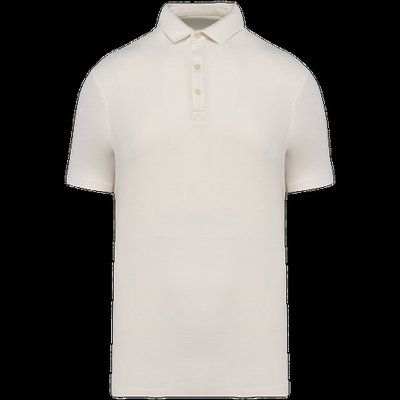 Polo de punto gofrado hombre Ivory 3XL