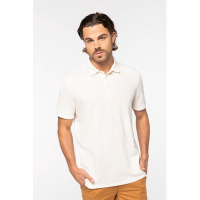 Polo de punto gofrado hombre