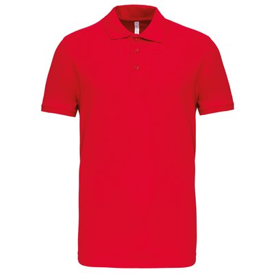 Polo de punto piqué manga corta Rojo S