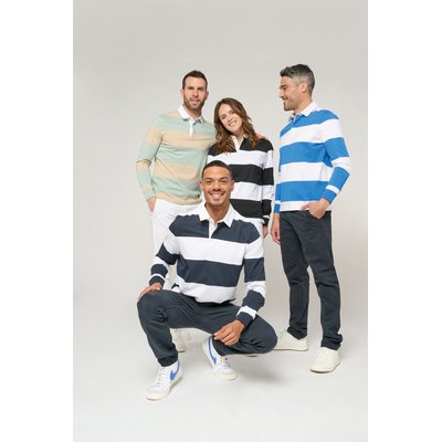 Polo a rayas unisex Manga Larga