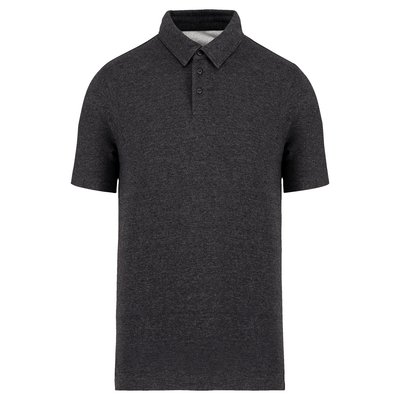 Polo reciclado ajustado hombre Gris XL