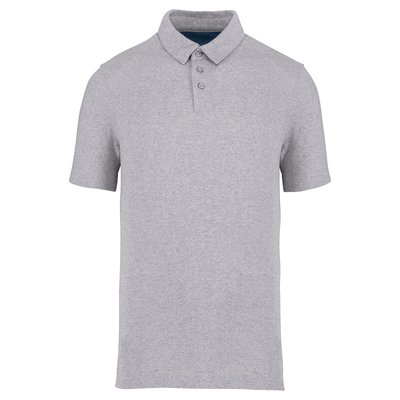 Polo reciclado ajustado hombre Gris XL