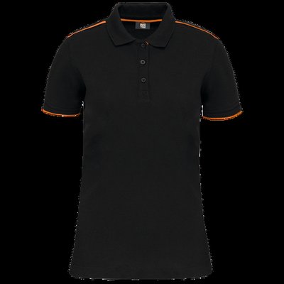 Polo ropa profesional mujer Black / Orange M