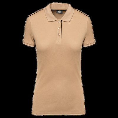 Polo ropa profesional mujer Camel / Black XS