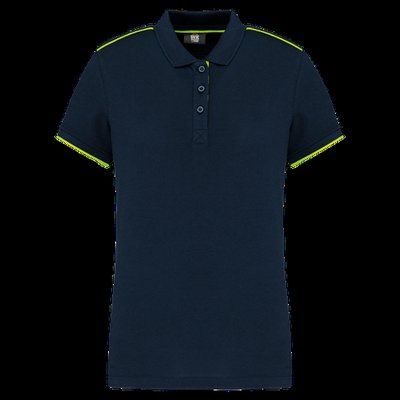 Polo ropa profesional mujer Navy / Fluorescent Yellow M