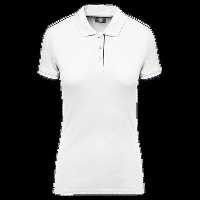 Polo ropa profesional mujer White / Navy S