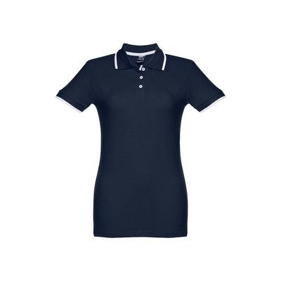 Polo slim fit para mujer Azul Marino XXL