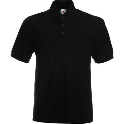 Polo tapeta con tres botones Black S