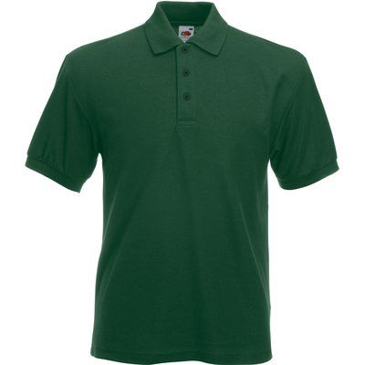 Polo tapeta con tres botones Bottle Green S