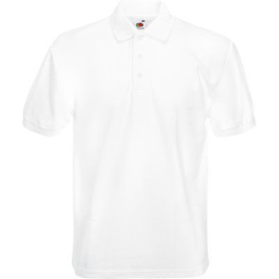 Polo tapeta con tres botones White XXL