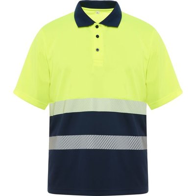 Polo técnico de alta visibilidad MARINO/AMARILLO FLUOR S