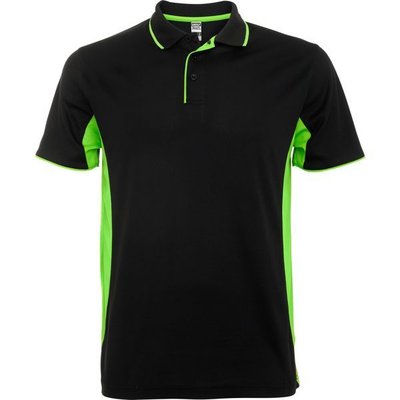 Polo técnico para deporte Negro/Lima M