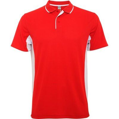 Polo técnico para deporte ROJO/BLANCO 3XL