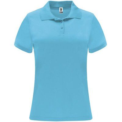 Polo técnico de manga corta para mujer Turquesa XL