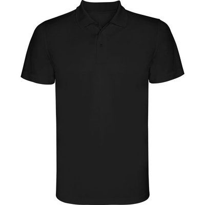 Polo Técnico Manga Corta Negro 4