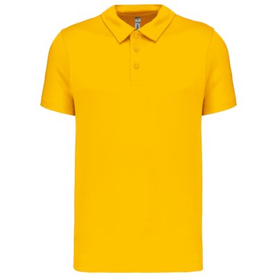 Polo transpirable hombre manga corta Amarillo S