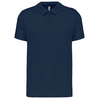 Polo transpirable hombre manga corta Azul 3XL