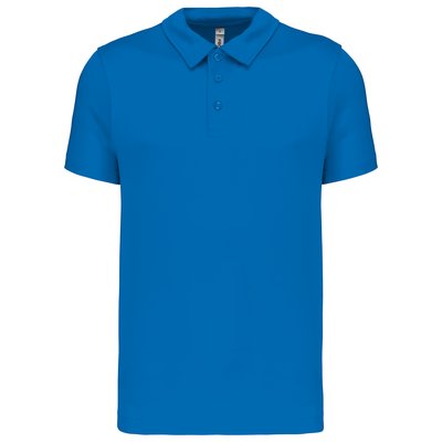 Polo transpirable hombre manga corta Azul S