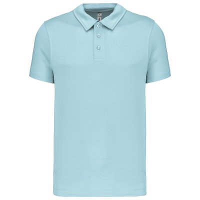 Polo transpirable hombre manga corta Azul XS