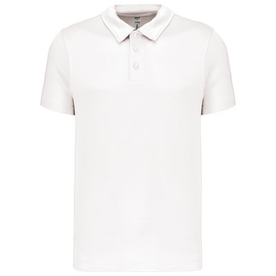 Polo transpirable hombre manga corta Blanco L