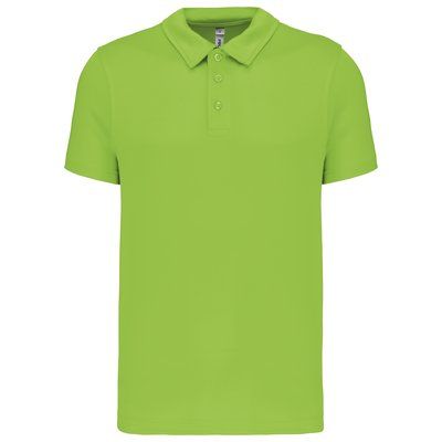 Polo transpirable hombre manga corta Lime XS