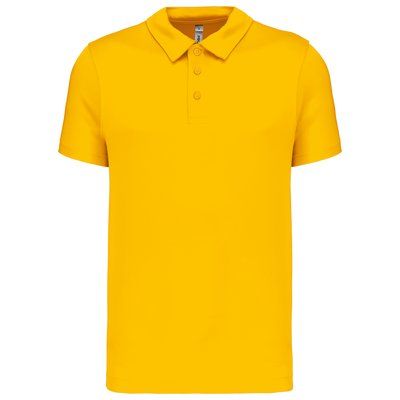 Polo transpirable hombre manga corta True Yellow L