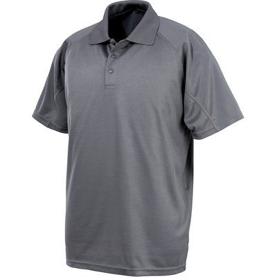 Polo transpirable de secado rápido Gris XXL