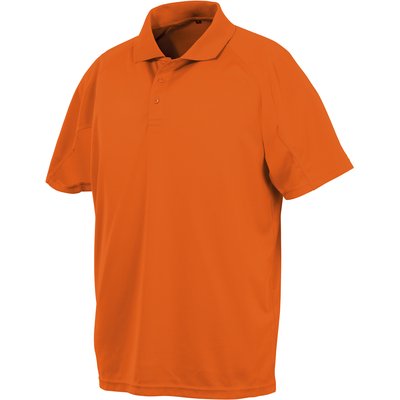 Polo transpirable de secado rápido Naranja M