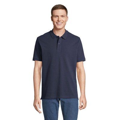 Polo Unisex de Algodón Orgánico Azul Marino S