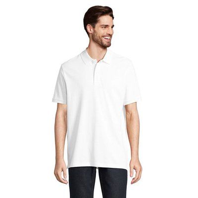 Polo Unisex de Algodón Orgánico Blanco XXS