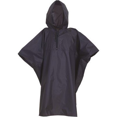 Poncho con capucha para la lluvia Navy Regular