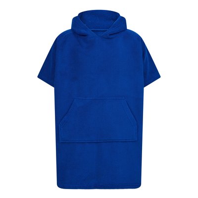 Poncho microfibra con capucha niño Azul 10/13 ans