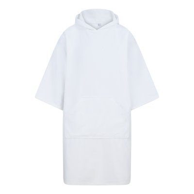 Poncho microfibra con capucha White