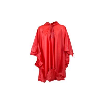 Poncho plegable impermeable para niños Red