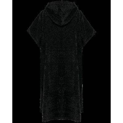 Poncho toalla con capucha unisex Black S/M