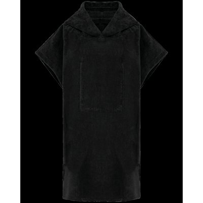 Poncho de toalla niño Negro 10/14 ans