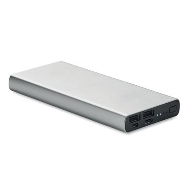 Power Bank 10000mAh Aluminio Plata