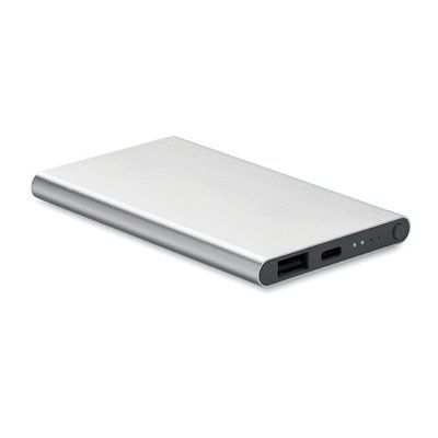 Power Bank Aluminio 4000mAh Plata