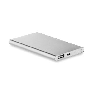 Power Bank Plano 4000mAh Plata