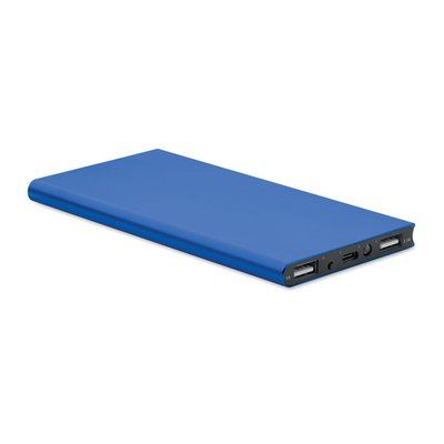 Powerbank 8000 mAh aluminio reciclado Azul Royal