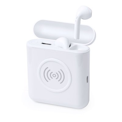 Powerbank con Auriculares Blanco