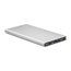 Powerbank aluminio micro USB de 8000 mAh Plata