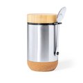 Producto Fiambrera Inox 450ml con Cuchara y Base Corcho