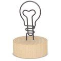 Producto Memo Clip Bombilla con Base de Madera