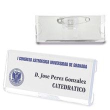 Producto Identificador 7cm con Imperdible y Pinza