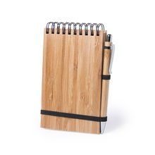 Producto Libreta ecológica de bolsillo de bambú con bolígrafo 10x15 cm