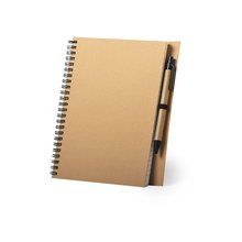 Producto Libreta ecológica de cartón reciclado y boli a juego 17,5x21 cm